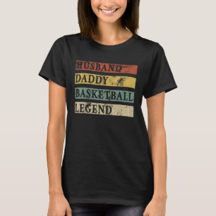 Mannen vaders Dag Hoesband Papa Basketball Legend T-shirt