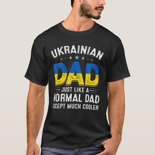 Mannen vaders Dag Oekraïnse vader Definitie Oekraï T-shirt (Voorkant)