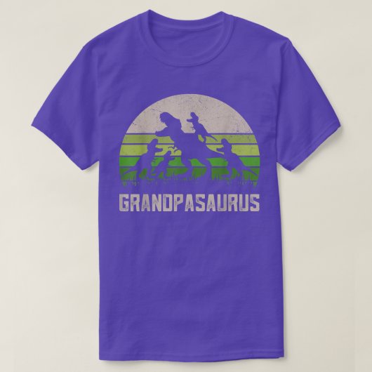 Mannen vaders Dag opa Grandpasaurus Dinosaur 4 T-shirt (Design voorkant)