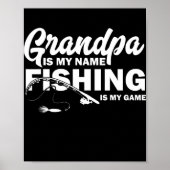 Mannen vaders dag opa is mijn naam Gevist Poster (Voorkant)