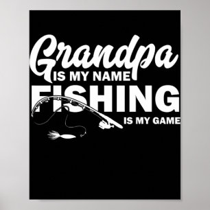 Mannen vaders dag opa is mijn naam Gevist Poster