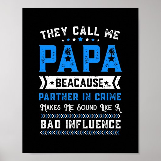 Mannen vaders dag opa ze noemen me Papa Poster (Voorkant)