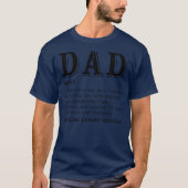 Mannen vaders Dag Pap Christelijk Pap Definitie DA T-shirt (Voorkant)
