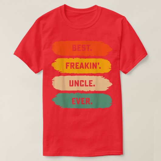 Mannen vaders dag T-shirt van familie Best Freakin (Design voorkant)