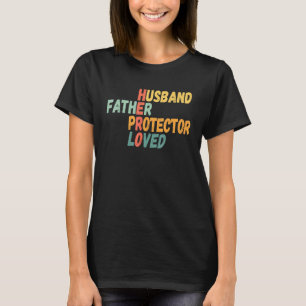 Mannen vaders Dag Vader Echtband Beschermer van he T-shirt