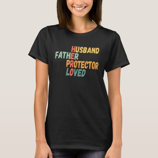 Mannen vaders Dag Vader Echtband Beschermer van he T-shirt (Voorkant)