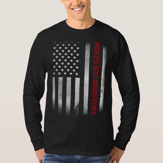 Mannen vaders Dag Wereld beste grootvader ooit U T-shirt (Voorkant)