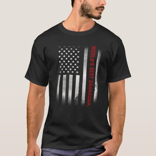 Mannen vaders Dag Wereld beste opa ooit ons T-shirt (Voorkant)