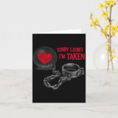 Mannen Valentijnsdag - Bal En Ketting  Kaart (Gele Bloem)