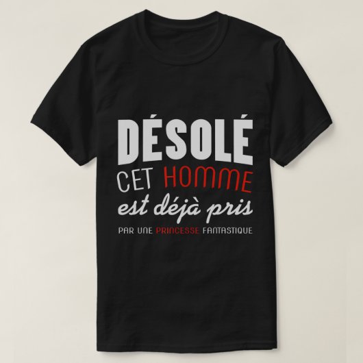 Mannen Valentijnsdag CadeauHumor Helaas is dit Man T-shirt (Design voorkant)