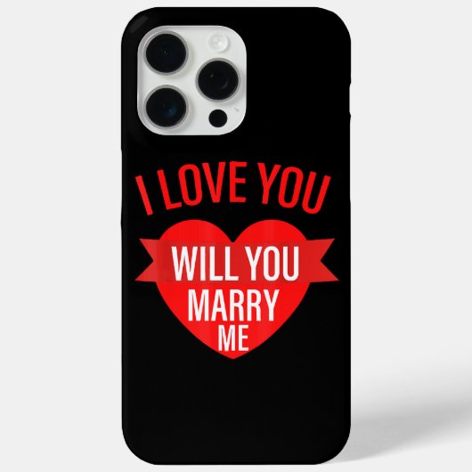 Mannen Valentijnsdag voorstel Ik hou van je zal je Case-Mate iPhone Case (Achterkant)