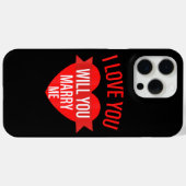 Mannen Valentijnsdag voorstel Ik hou van je zal je Case-Mate iPhone Case (Achterkant (horizontaal))
