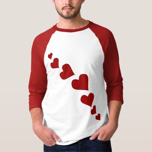 Mannen Valentijnse Shirt Valentijn Love Jersey Shi (Voorkant)