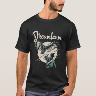 Mannen valk Funny Falconer Gift Piczing T-shirt