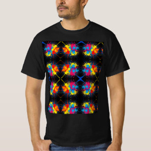 Mannen Value Dark Paint Splatter T-shirt