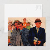 mannen van 1950 met een Hickey-Freeman Briefkaart (Voorkant / Achterkant)