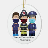 Mannen van Amerikaanse frontlijnstrijders Keramisch Ornament (Links)