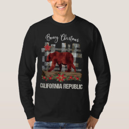 Mannen van Beary kerst California T-shirt