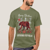 Mannen van Beary kerst California T-shirt (Voorkant)