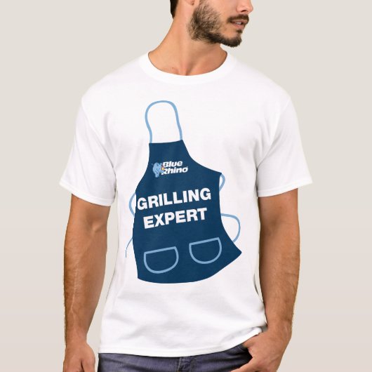 Mannen van Blue Rhino "Grilling Expert" T-shirt (Voorkant)