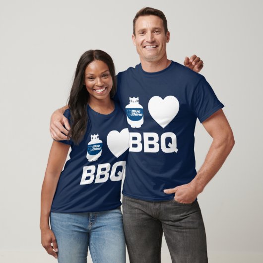 Mannen van Blue Rhino "I Heat BBQ" T-shirt (Unisex)