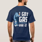 Mannen van Blue Rhino "Ik heb gas" T-shirt (Achterkant)