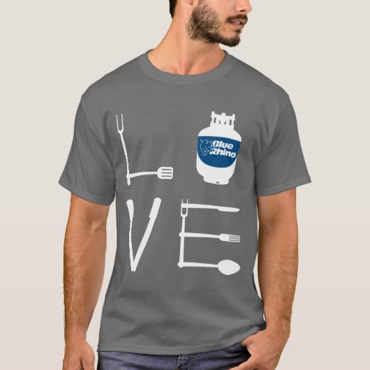Mannen van Blue Rhino "Love Utensils" T-shirt (Voorkant)