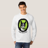 Mannen van Boston Terrier Dad Long Sleeve T-Shirt (Voorkant volledig)
