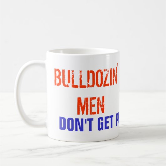 Mannen van Bulldozin Koffiemok (Links)