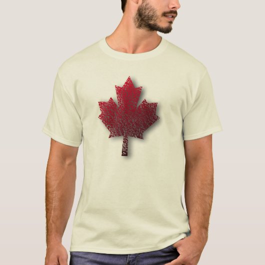 Mannen van Canadese rode aple Leaf T T-shirt (Voorkant)