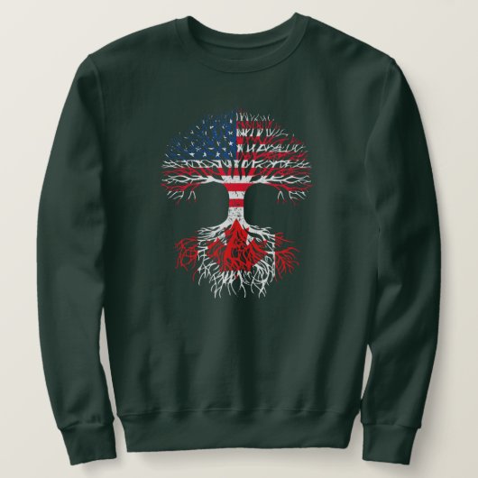 Mannen van Canadese rots American Grown Canada Trui (Design voorkant)