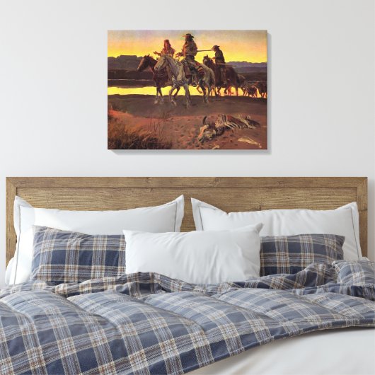 Mannen van Carson Canvas Afdruk (Insitu (Slaapkamer))