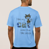 Mannen van Cat Sport-Tek-concurrent T-shirt (Achterkant)