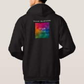 Mannen van de bedrijfs Logo dubbel-Begeleide Ontwe Hoodie (Achterkant)