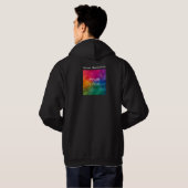 Mannen van de bedrijfs Logo van het dubbel-gesteun Hoodie (Achterkant volledig)