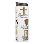 Mannen van de Bible Virtue Collage Thermosbeker (Geroteerd rechts)