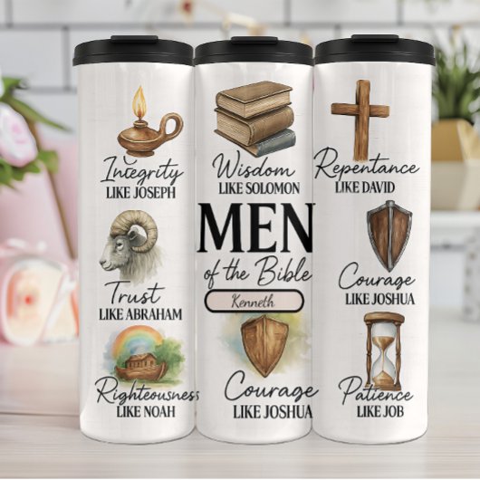 Mannen van de Bible Virtue Collage Thermosbeker