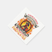 Mannen van de brandweer servet (Hoek)