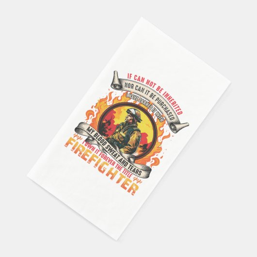 Mannen van de brandweer servet (Hoek)