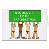 Mannen van de Cartoon van de Kerstmis van de Humor (Voorkant Horizontaal)