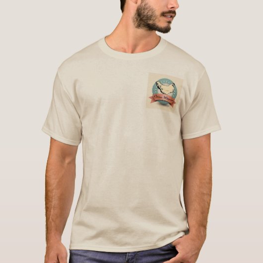 Mannen van de Chicken Whisperer Basic T-Shirt (Voorkant)