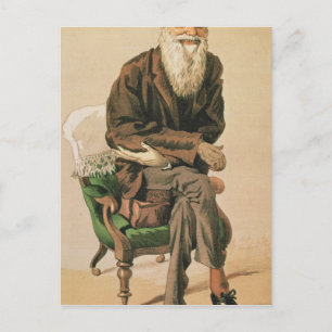 Mannen van de Dag, nr. 33, Charles Darwin Briefkaart