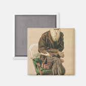 Mannen van de Dag, nr. 33, Charles Darwin Magneet (Voorkant / Achterkant)