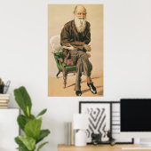 Mannen van de Dag, nr. 33, Charles Darwin Poster (Thuiskantoor)