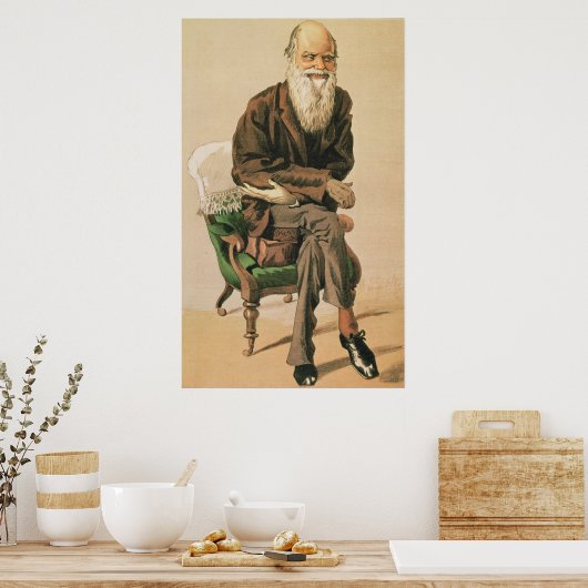 Mannen van de Dag, nr. 33, Charles Darwin Poster (Keuken)