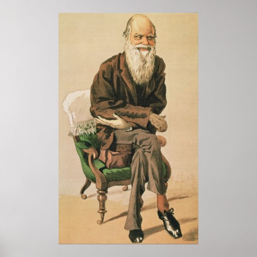 Mannen van de Dag, nr. 33, Charles Darwin Poster (Voorkant)