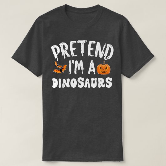 Mannen van de Dinosaurs Halloween Costume T-shirt (Design voorkant)