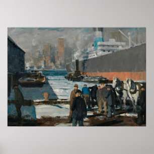 Mannen van de dokken, George Bellows (1912) Poster