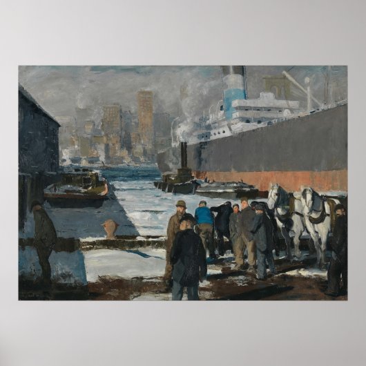 Mannen van de dokken, George Bellows (1912) Poster (Voorkant)