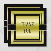 Mannen van de Gold- en zwarte-klasse Bedankkaart (Voorkant / Achterkant)